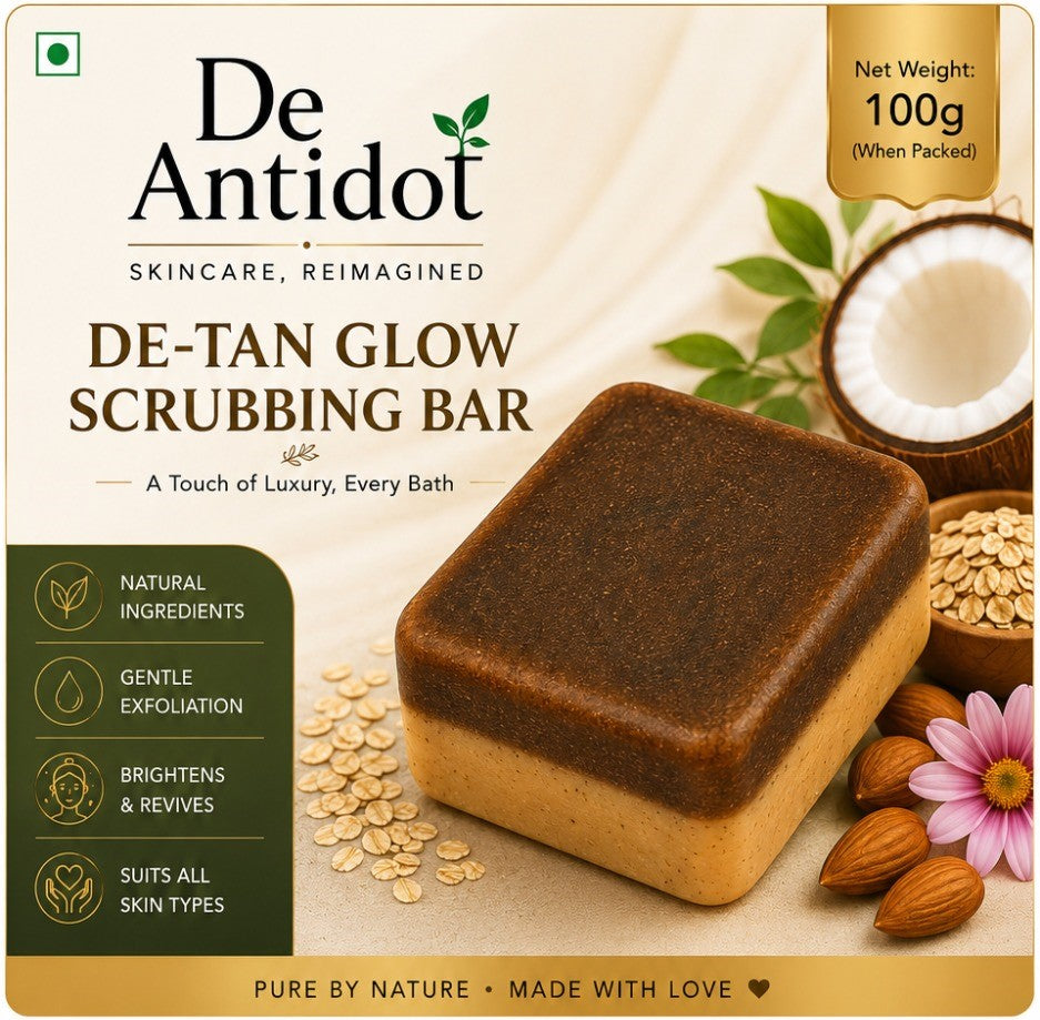 De antidot De-Tan Glow Scrubbing Soap