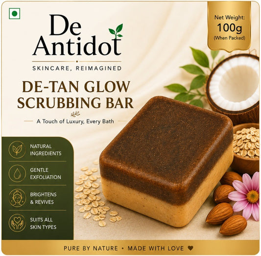 De antidot De-Tan Glow Scrubbing Soap
